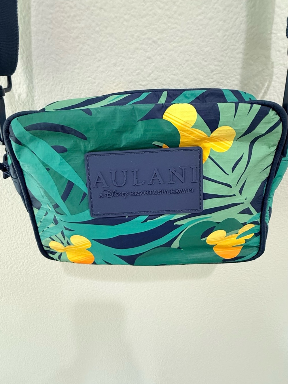 Aulani Disney Resort Green Tropical Crossbody Bag